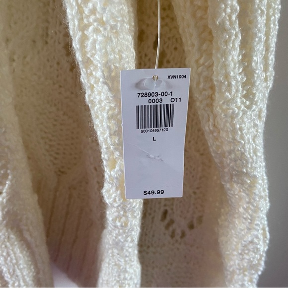 Old Navy Off White Sweater Size Large NWT - Picture 5 of 8